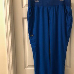 Koi Basics Laurie Yoga Scrub Bottom Pants Women XL Blue 732R
